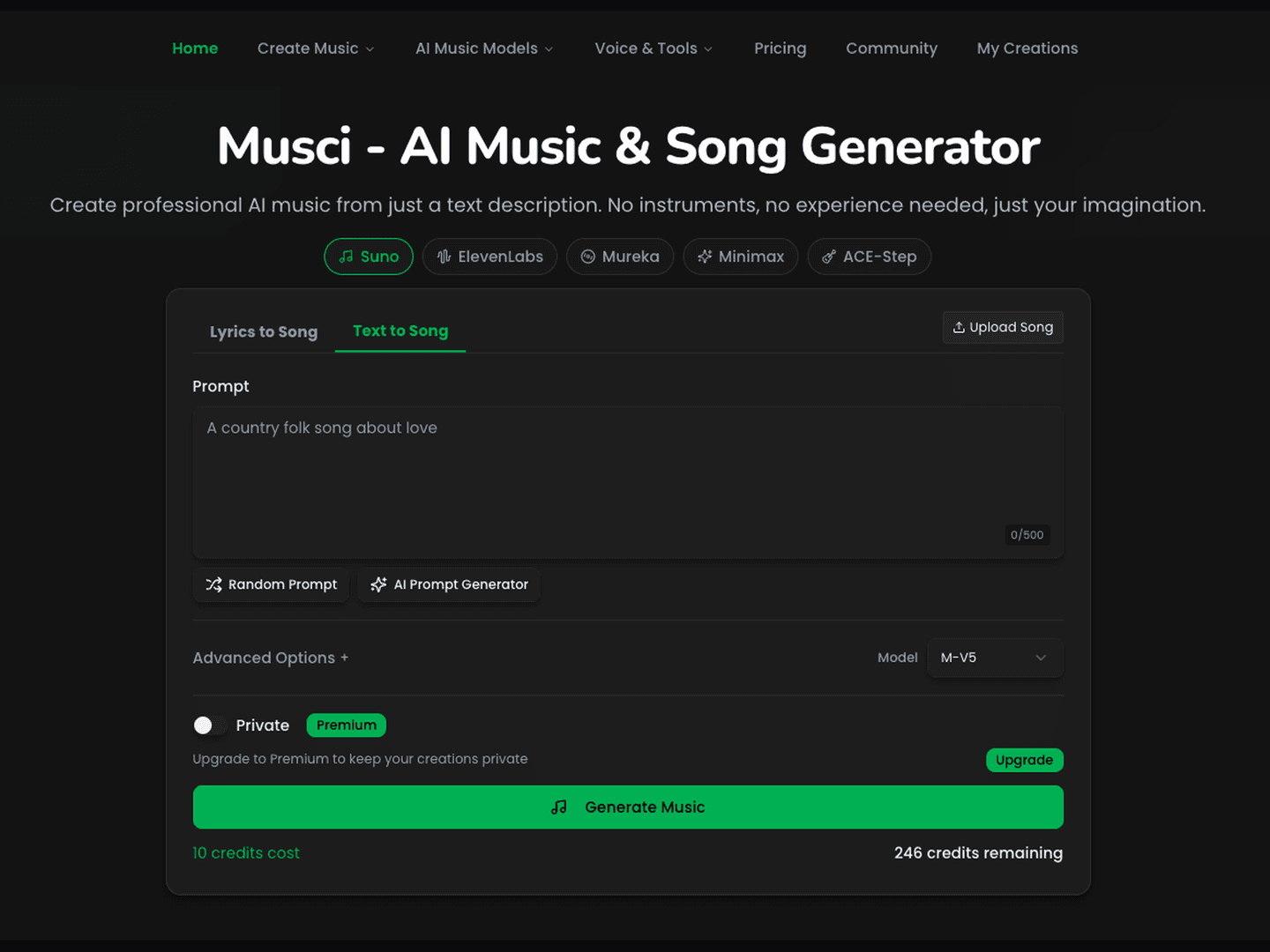 Musci.io - Best AI Music Generator image 1