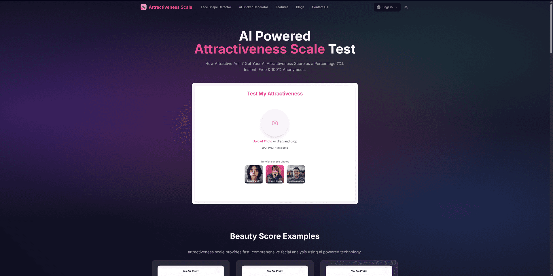 attractiveness scale image 1
