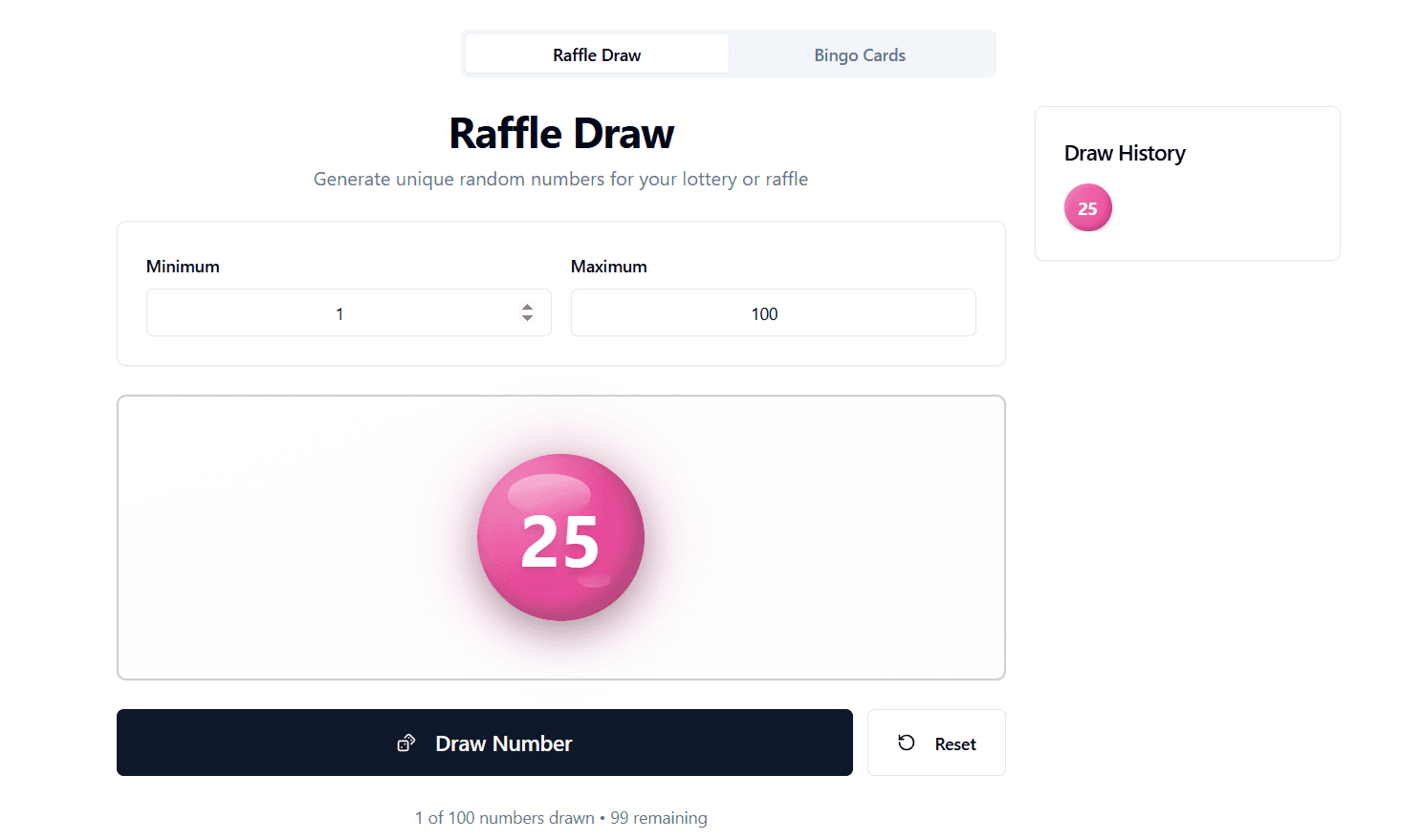 Bingo Card Generator image 1