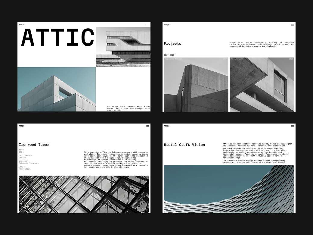 Minimal & Brutalist Framer Template image 3