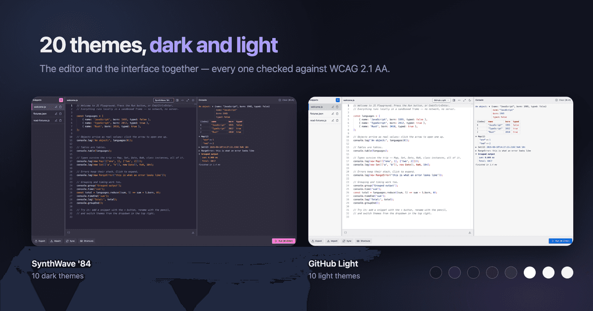 Offline JS Playground image 4