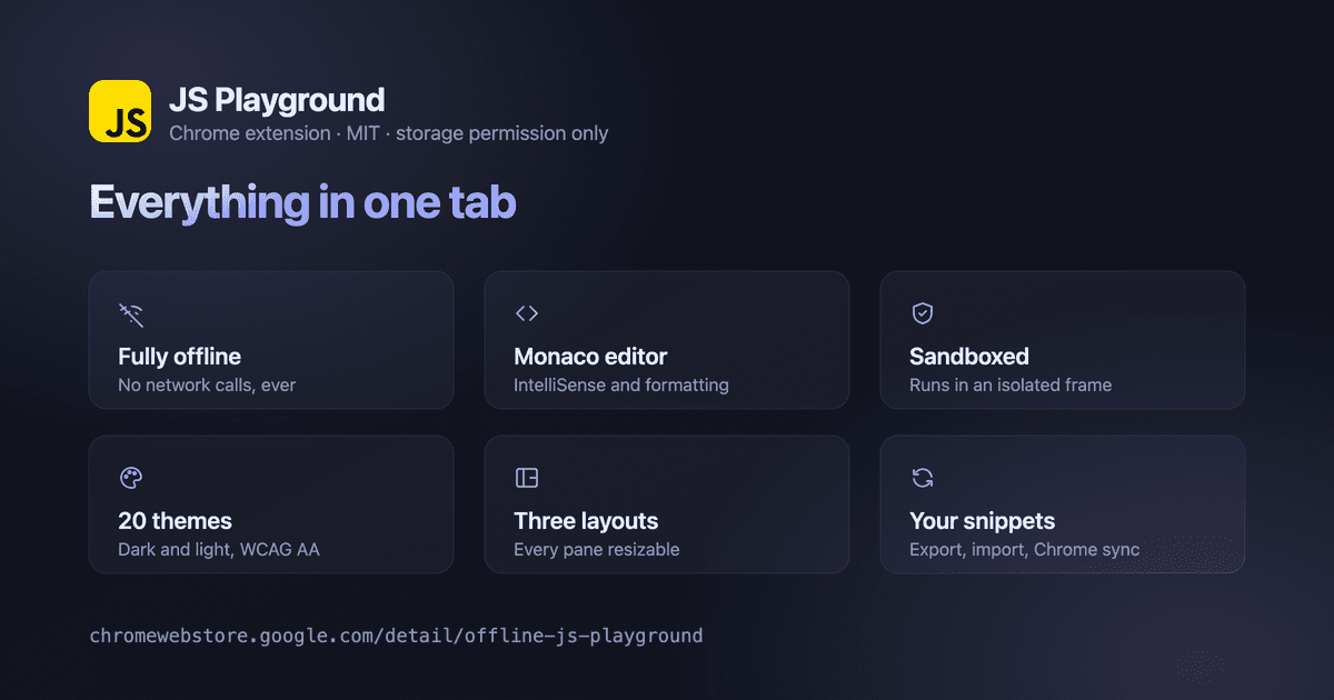 Offline JS Playground image 5