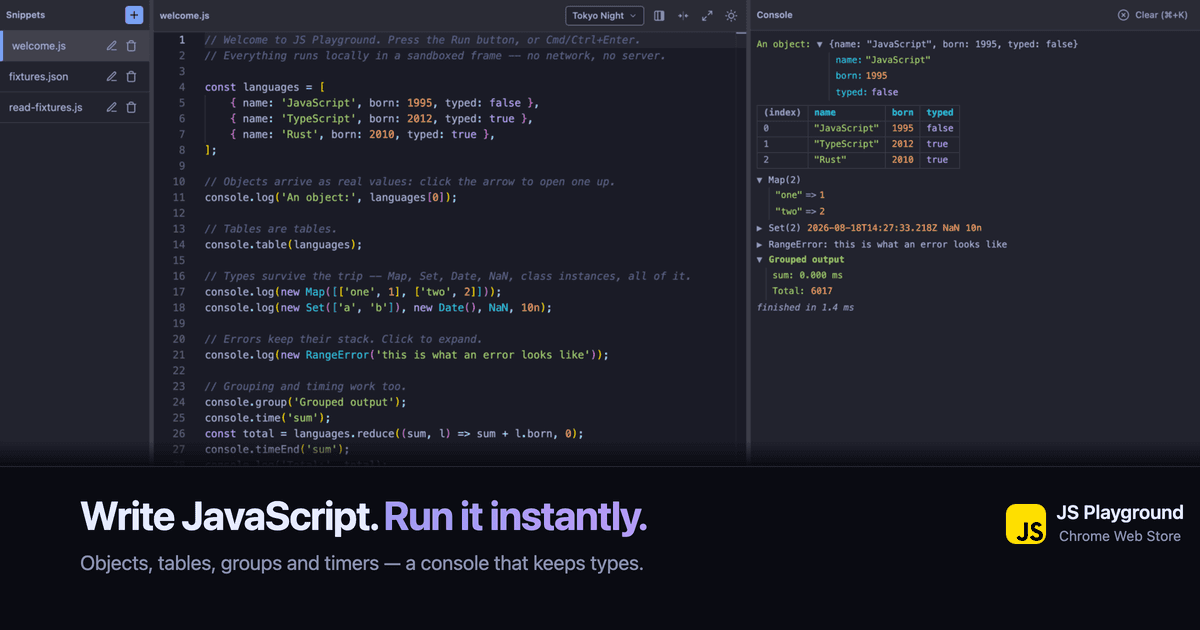 Offline JS Playground image 3