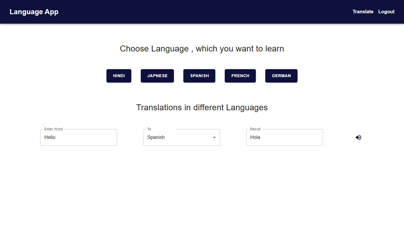 Language Learning App
