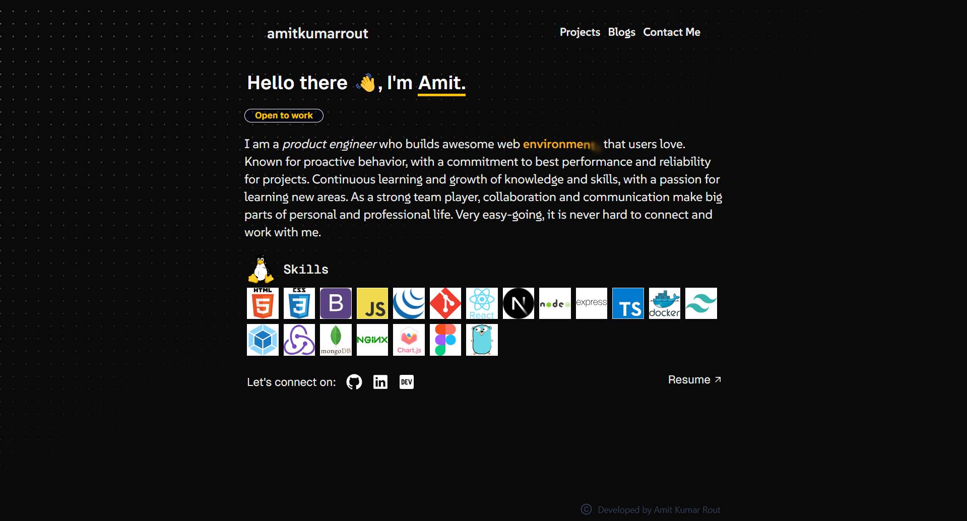 Amit's Portfolio