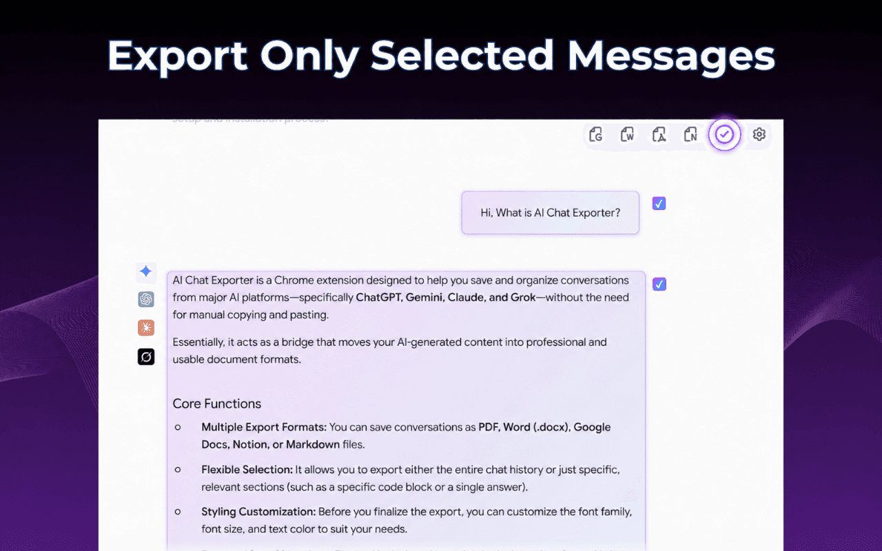 Grok to PDF Chrome Extension image 4