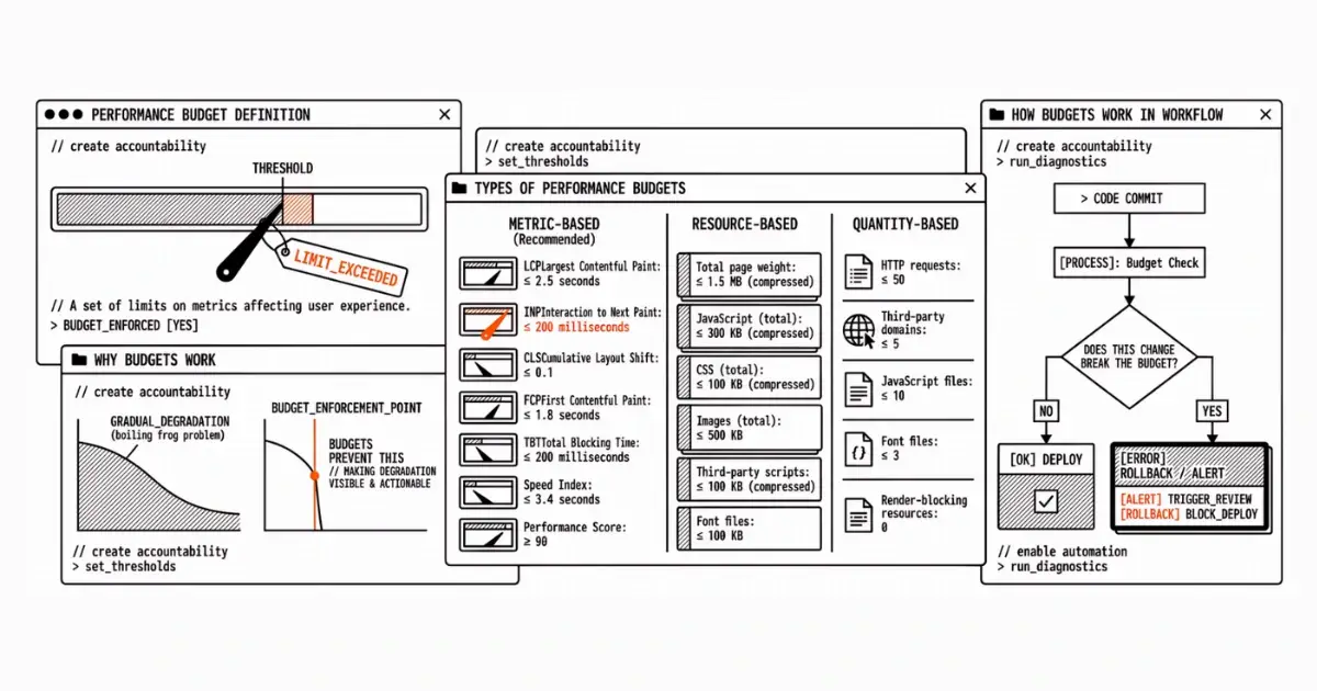 The Complete Guide to Performance Budgets for Web Teams