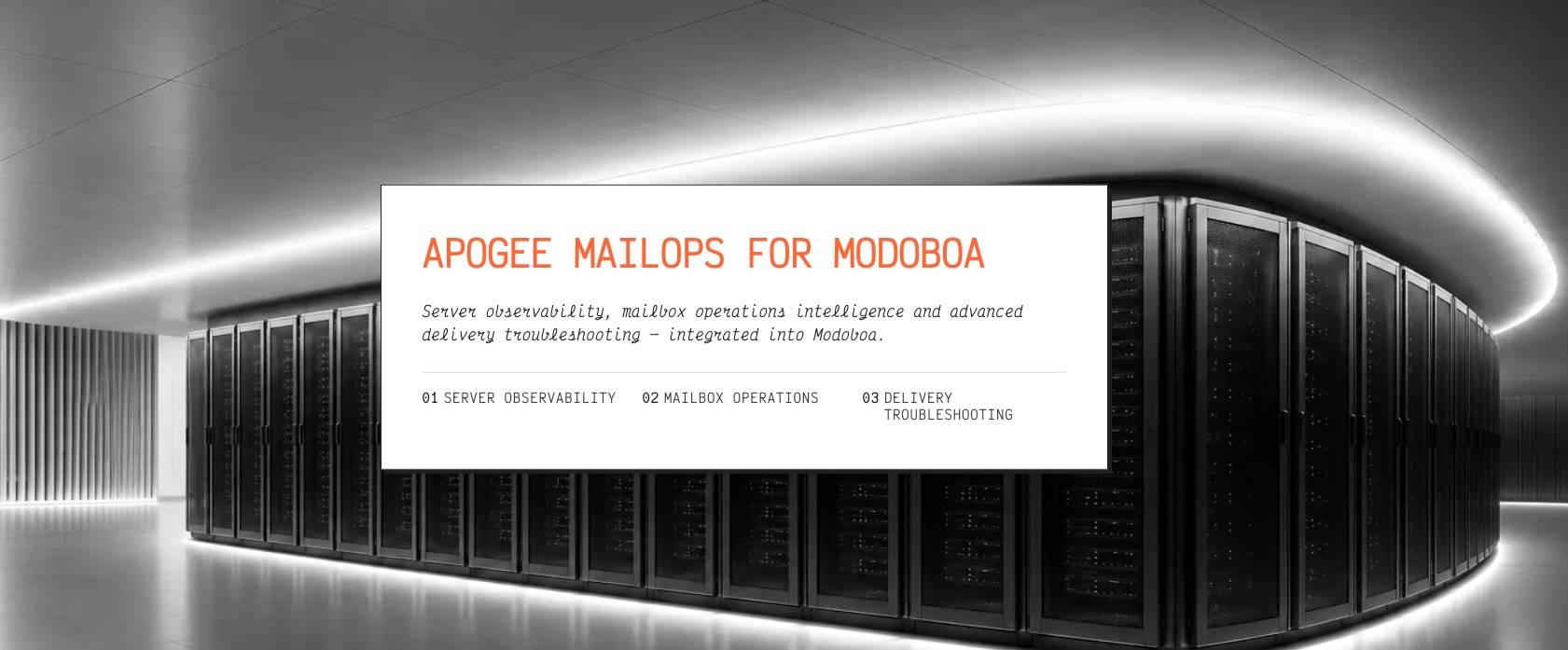 Apogee MailOps for Modoboa image 1