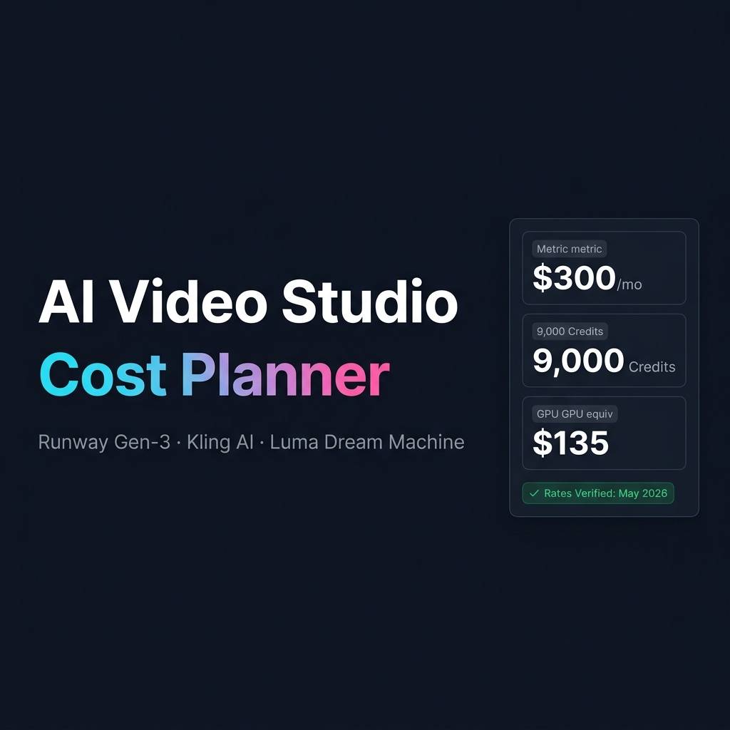 Estimate real costs for Runway, Kling and Lum image 1
