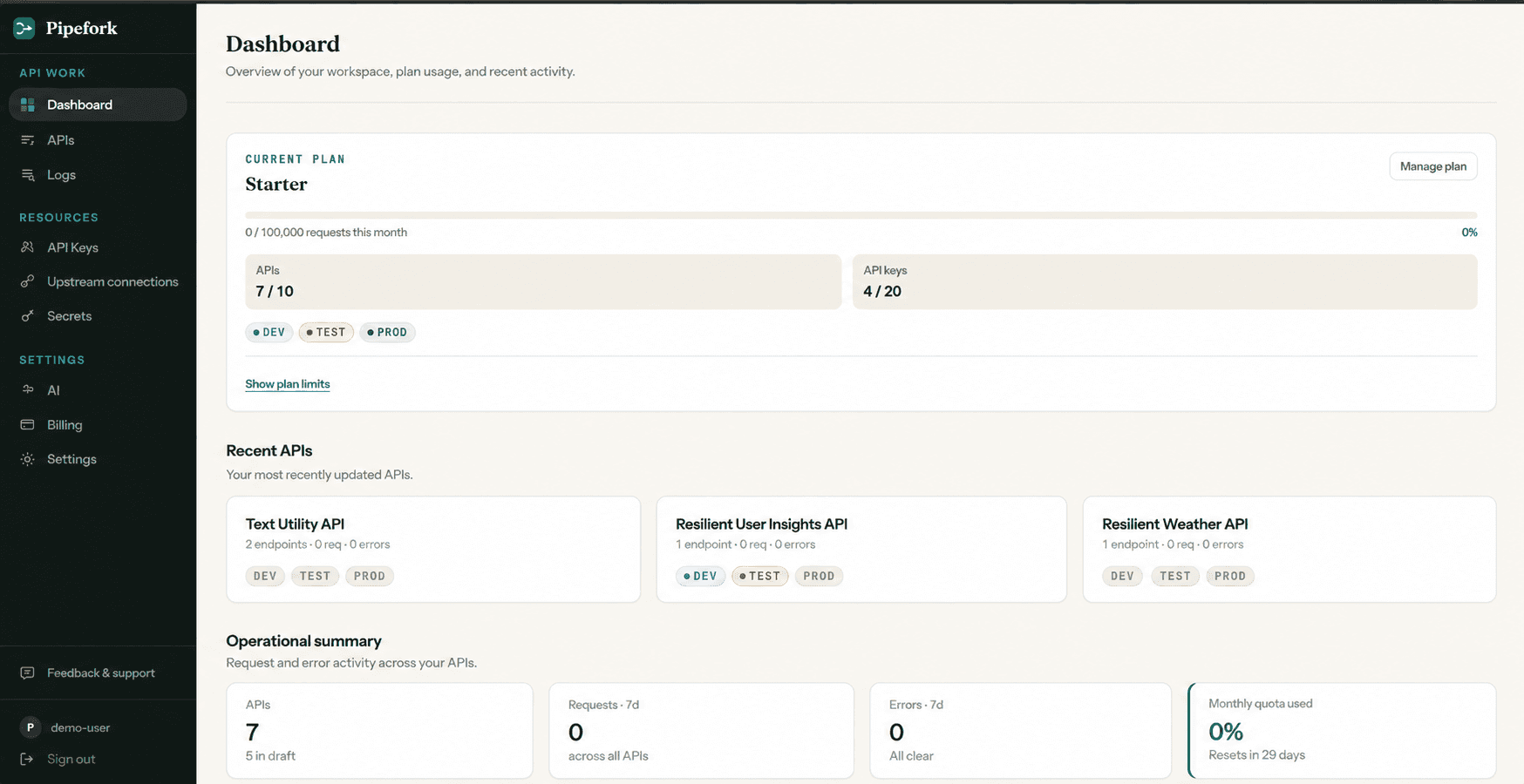 Pipefork | AI & MCP API | Free Dev Plan image 4