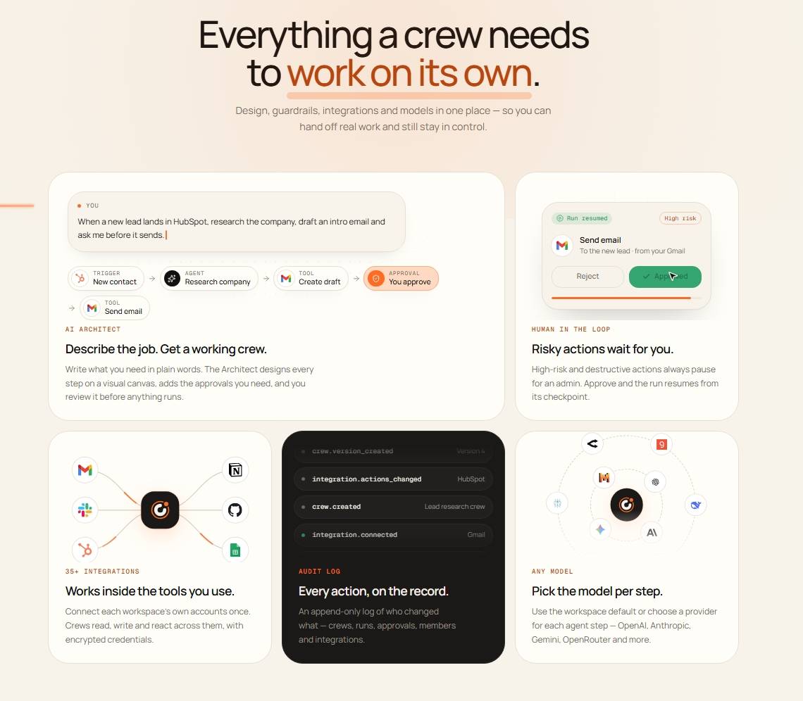 CrewX24 — AI workflow automation. image 3