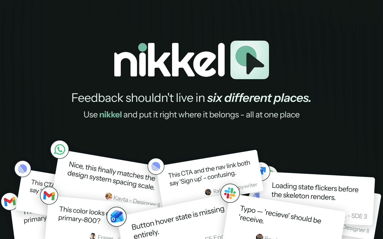 Nikkel - Visual feedback tool for websites image 2