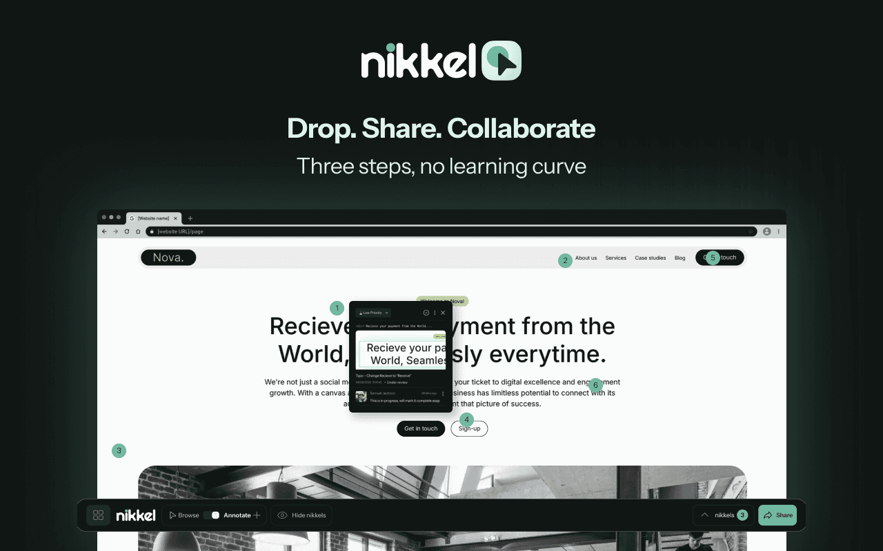 Nikkel - Visual feedback tool for websites image 4