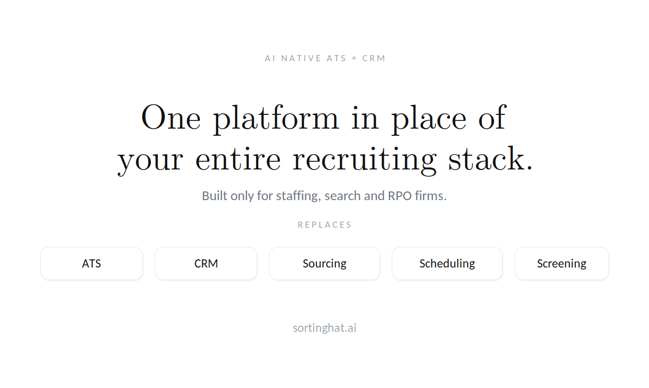 Sortinghat | AI Native ATS for staffing firms image 1