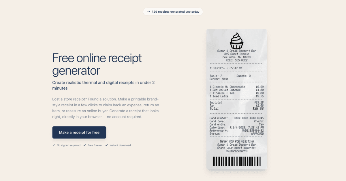 Receipts Maker image 1