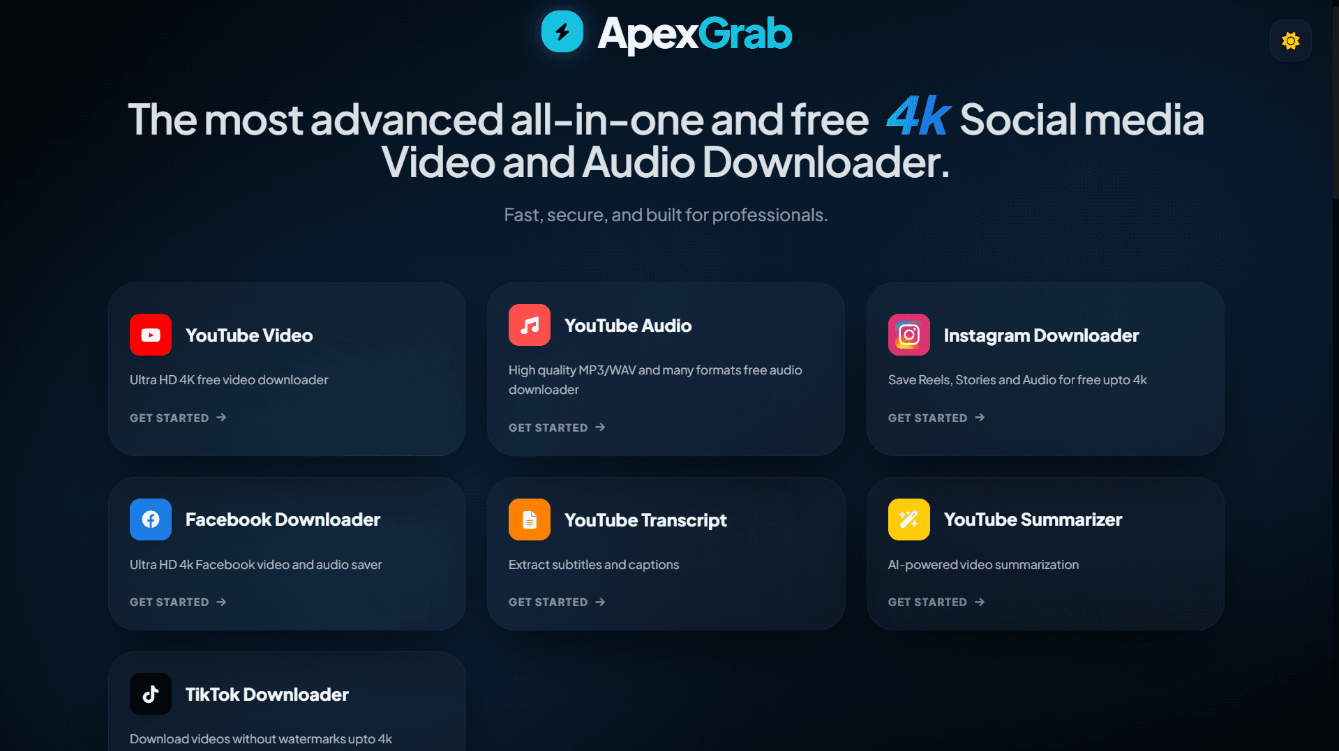 ApexGrab - 4k Social Media videos downloader image 2