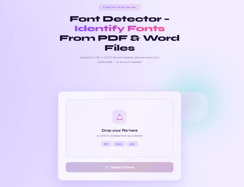 Font Detector Online Tool