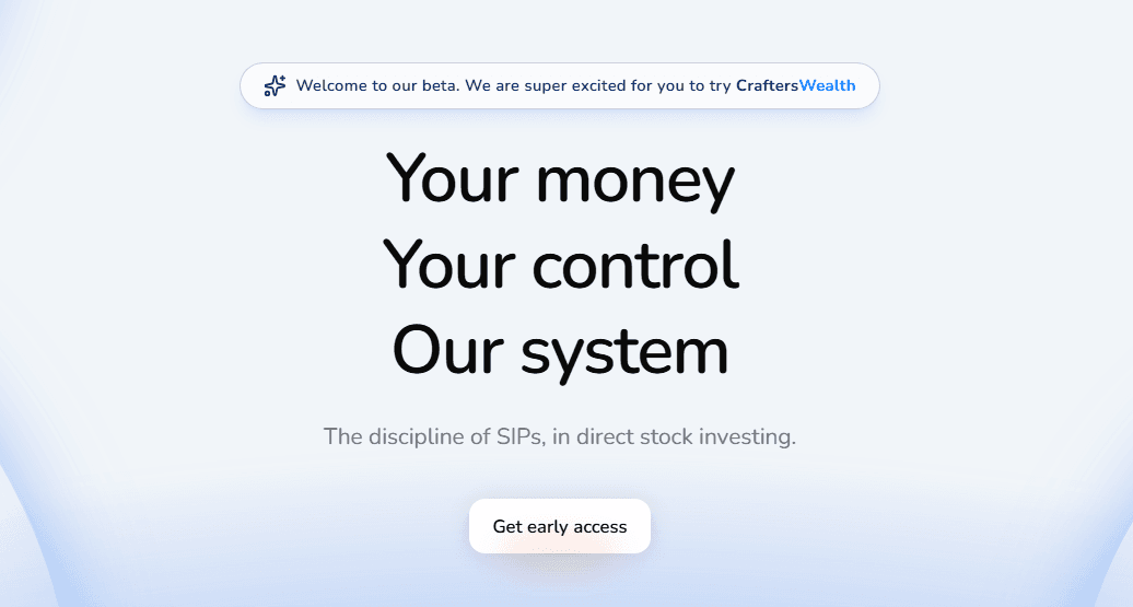 CraftersWealth — SIPs for Direct Stocks image 1