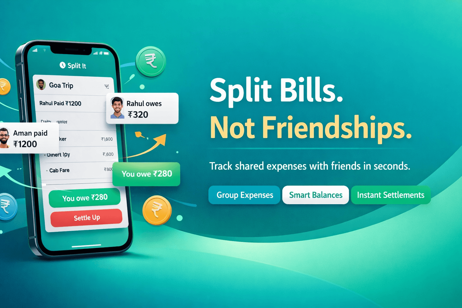 Split-It — Split expenses with friends image 1