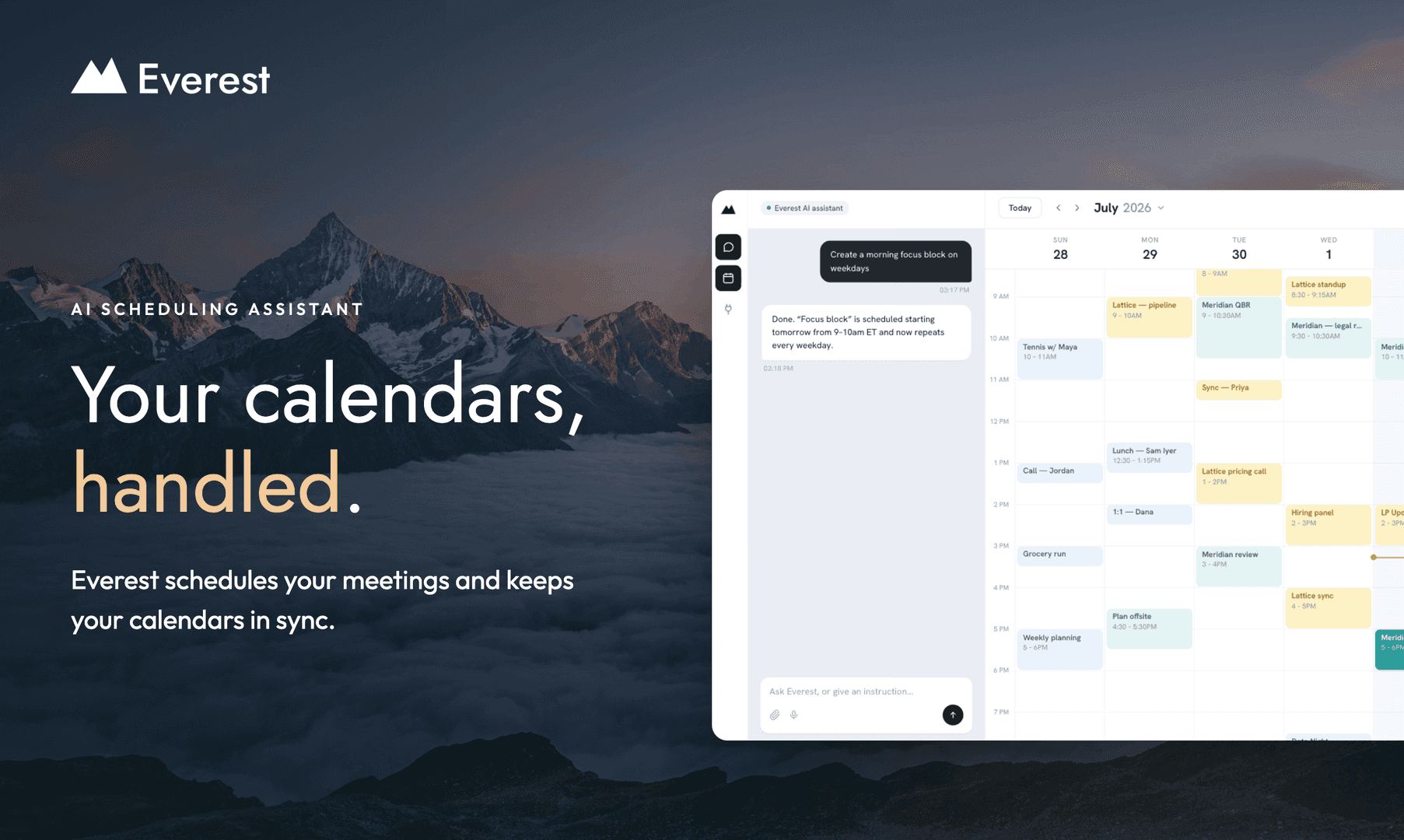 Everest | AI Scheduling Assistant image 4