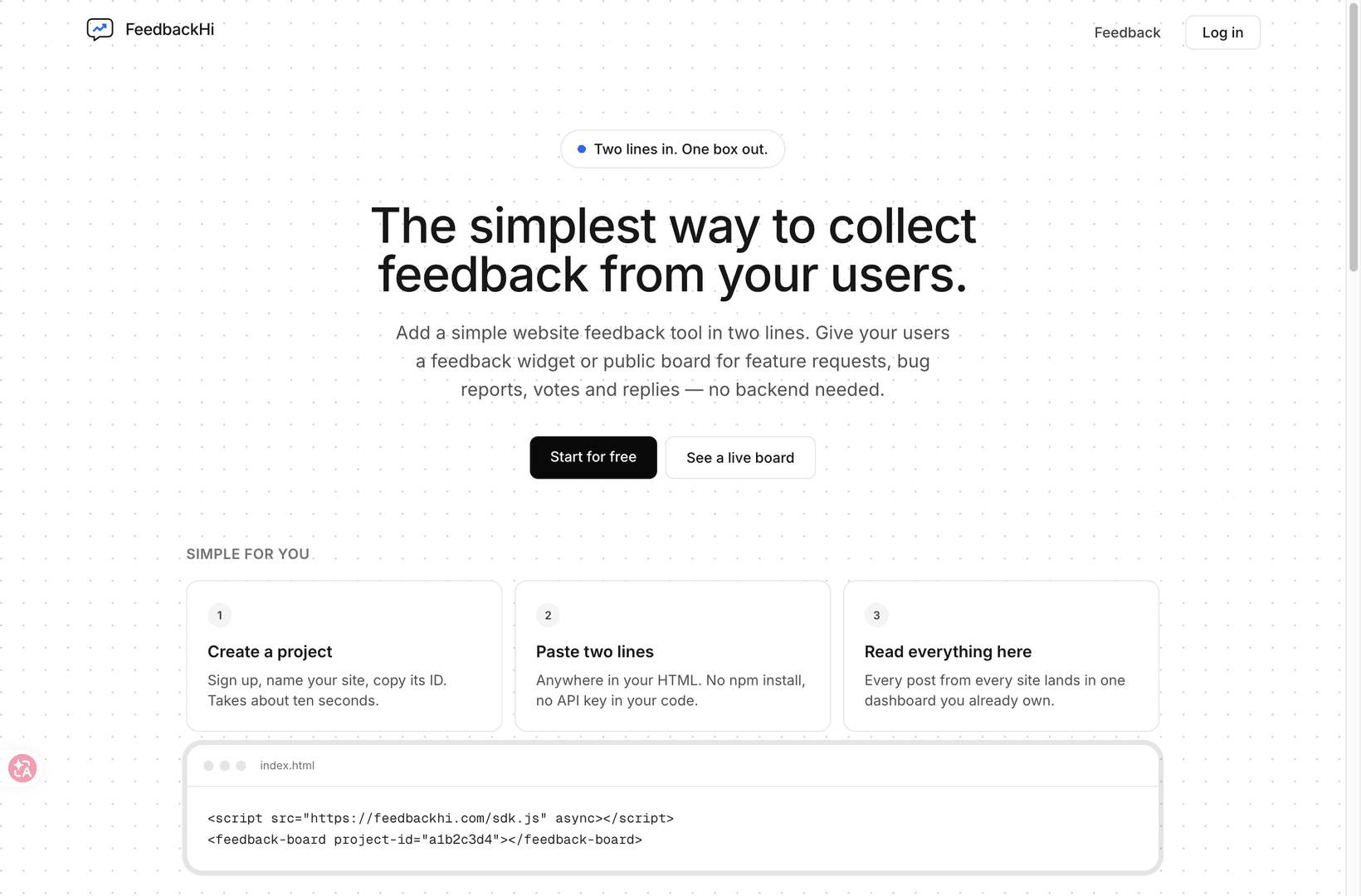 FeedbackHi image 1