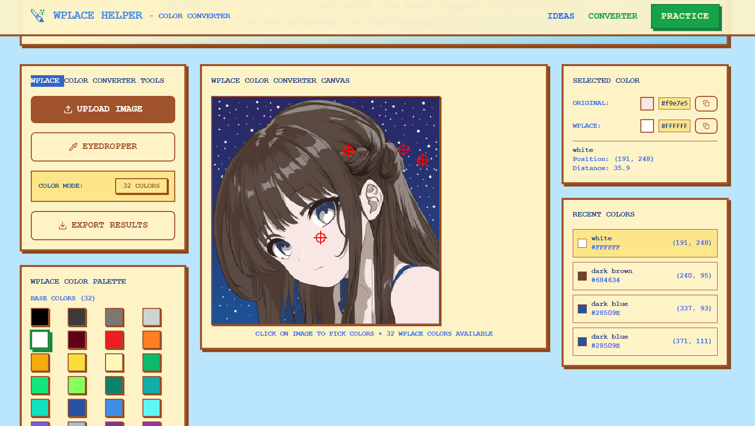 WPLACE HELPER - Pixel Art Tool | Peerlist