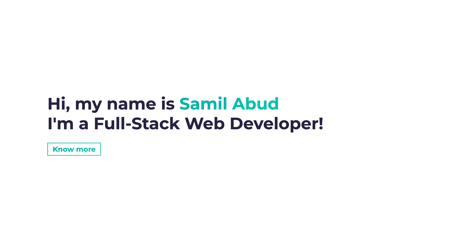 Samil Abud | Full-Stack Web Developer image 1