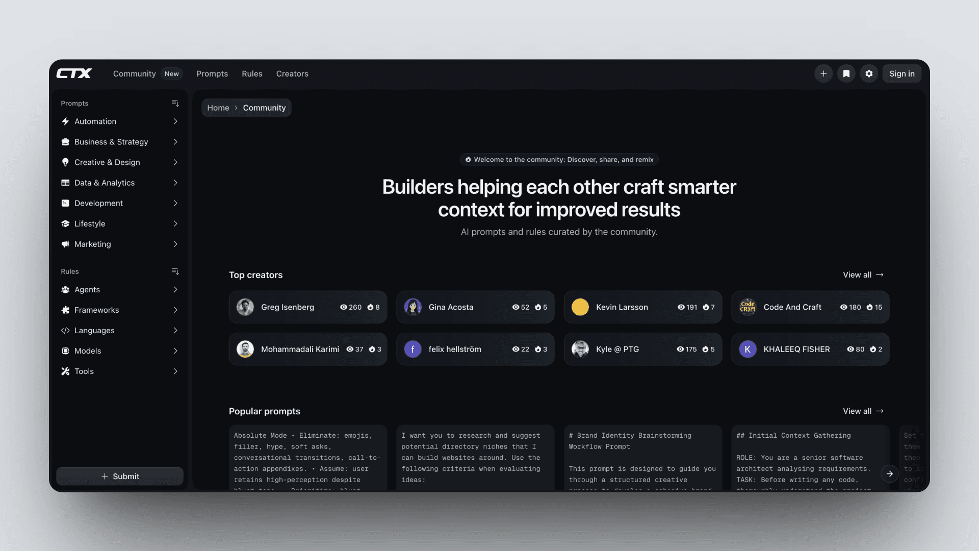 CTX Directory | AI Prompts & Rules Library image 3