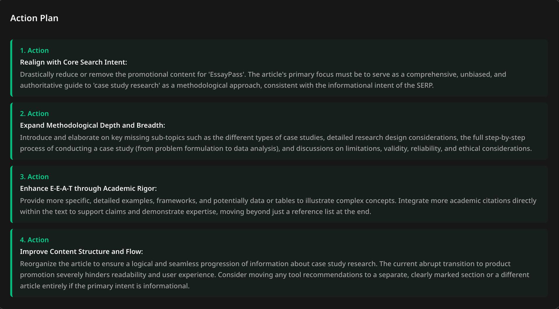 Free AI Content Audit SEO image 2