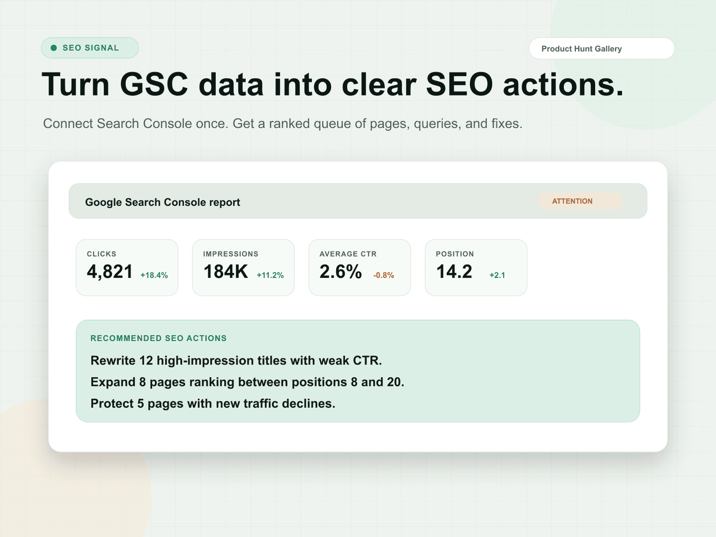 Free SEO Analyzer Google Search Console image 3