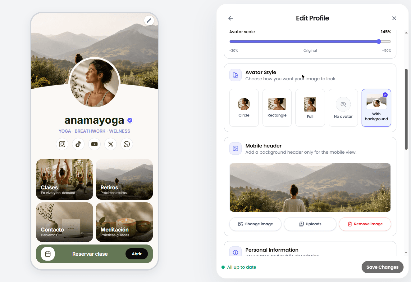 beetter.co "your new link (site) in bio" image 2