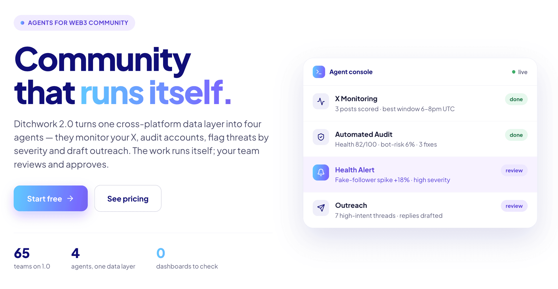 Ditchwork 2.0 - Agents for the Web3 Community image 2