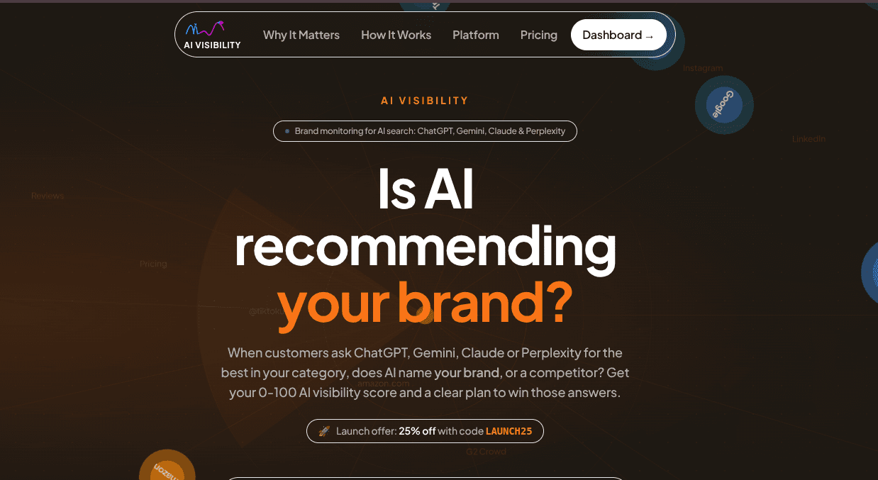 AiVisibility - See how visible you are to AI image 1