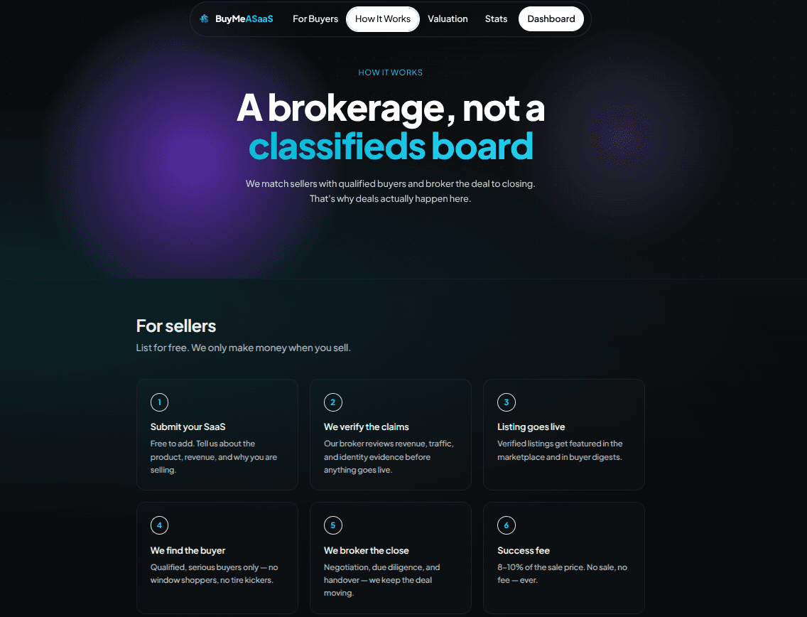 Buy Me A SaaS - an SaaS Marketplace image 3