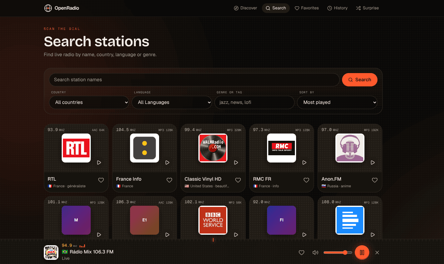 OpenRadio - Tune the world image 4