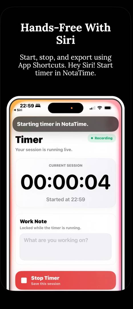 NotaTime - track hours and live earning image 3