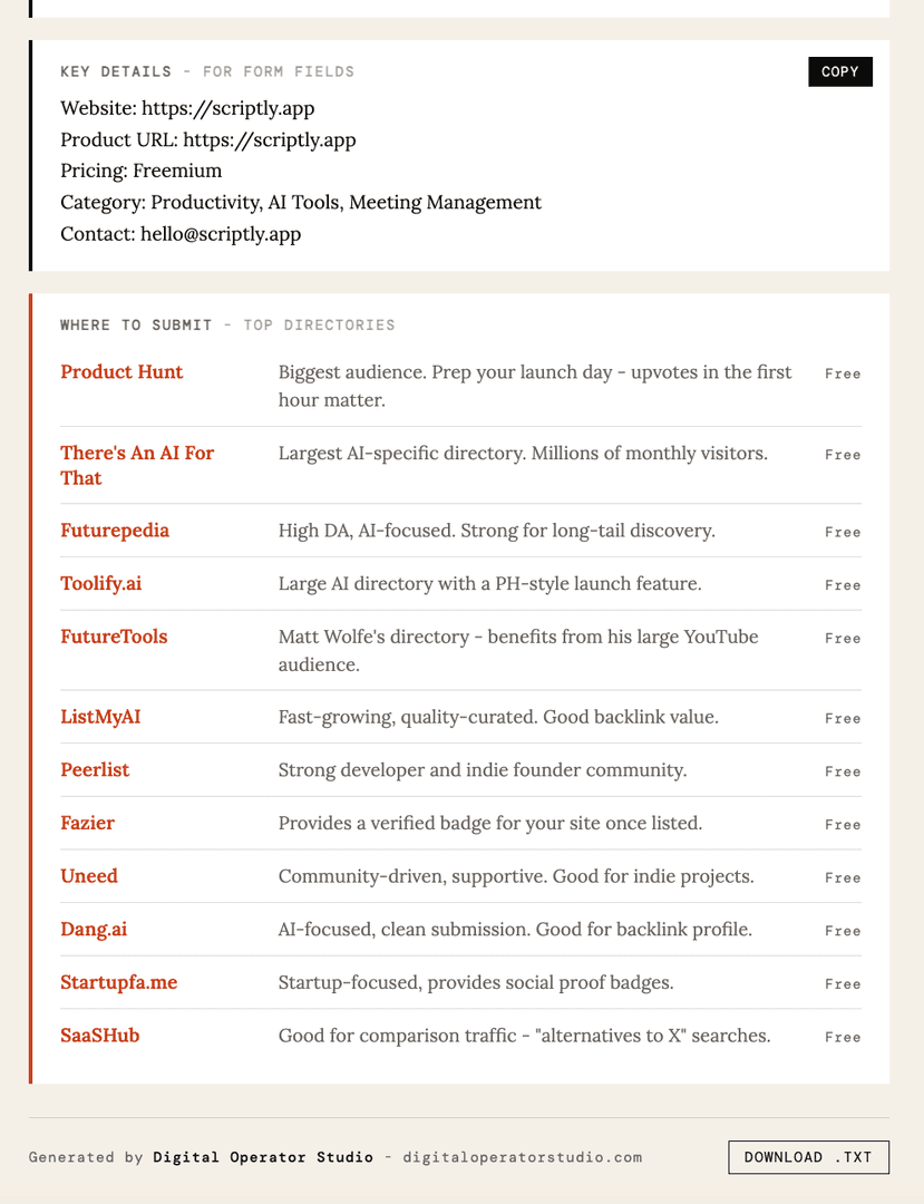 Launch Copy Generator image 3