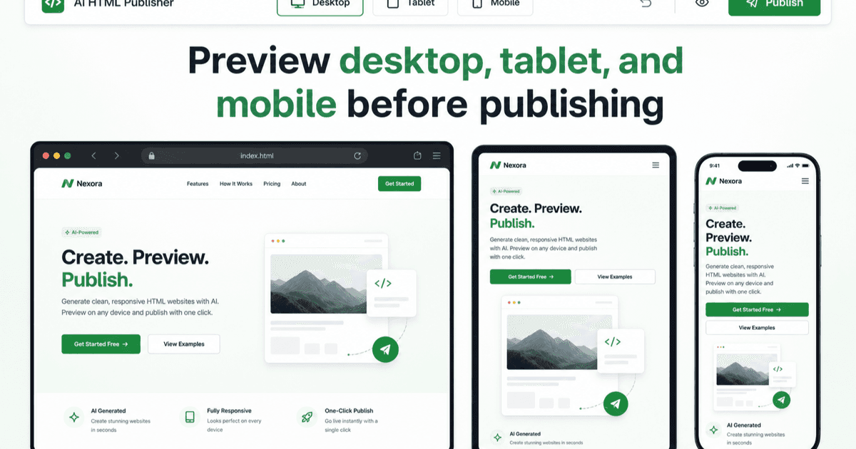 AI HTML Publisher image 3