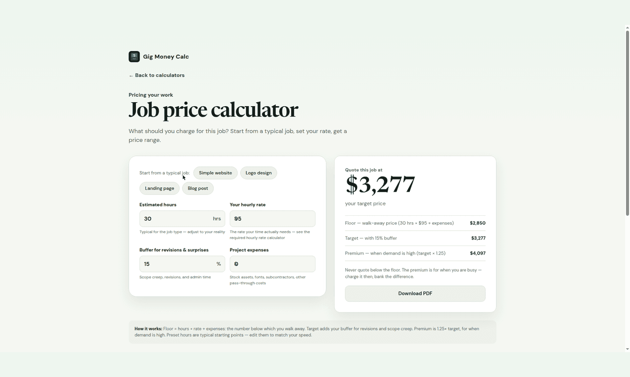 GigMoneyCalc image 3