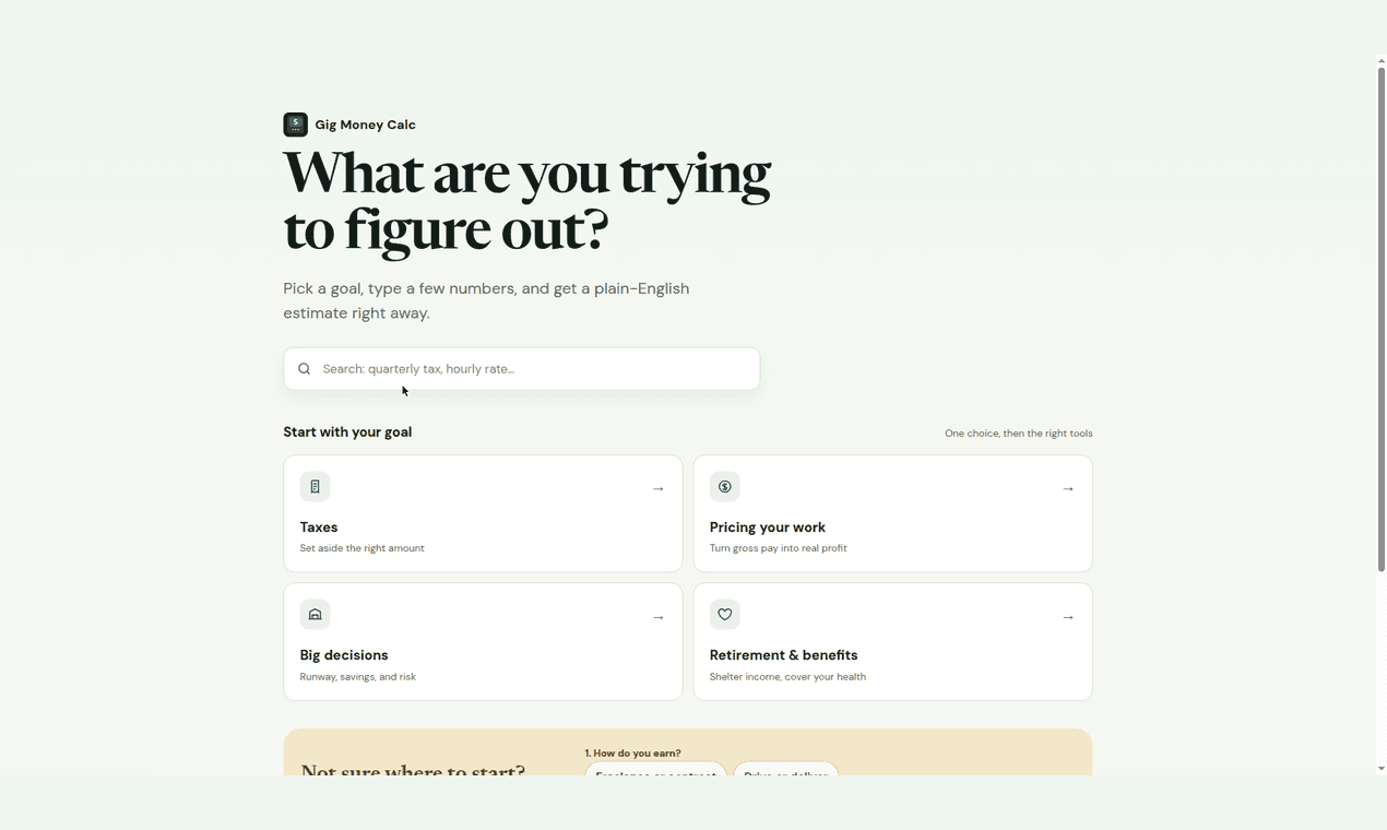 GigMoneyCalc image 2