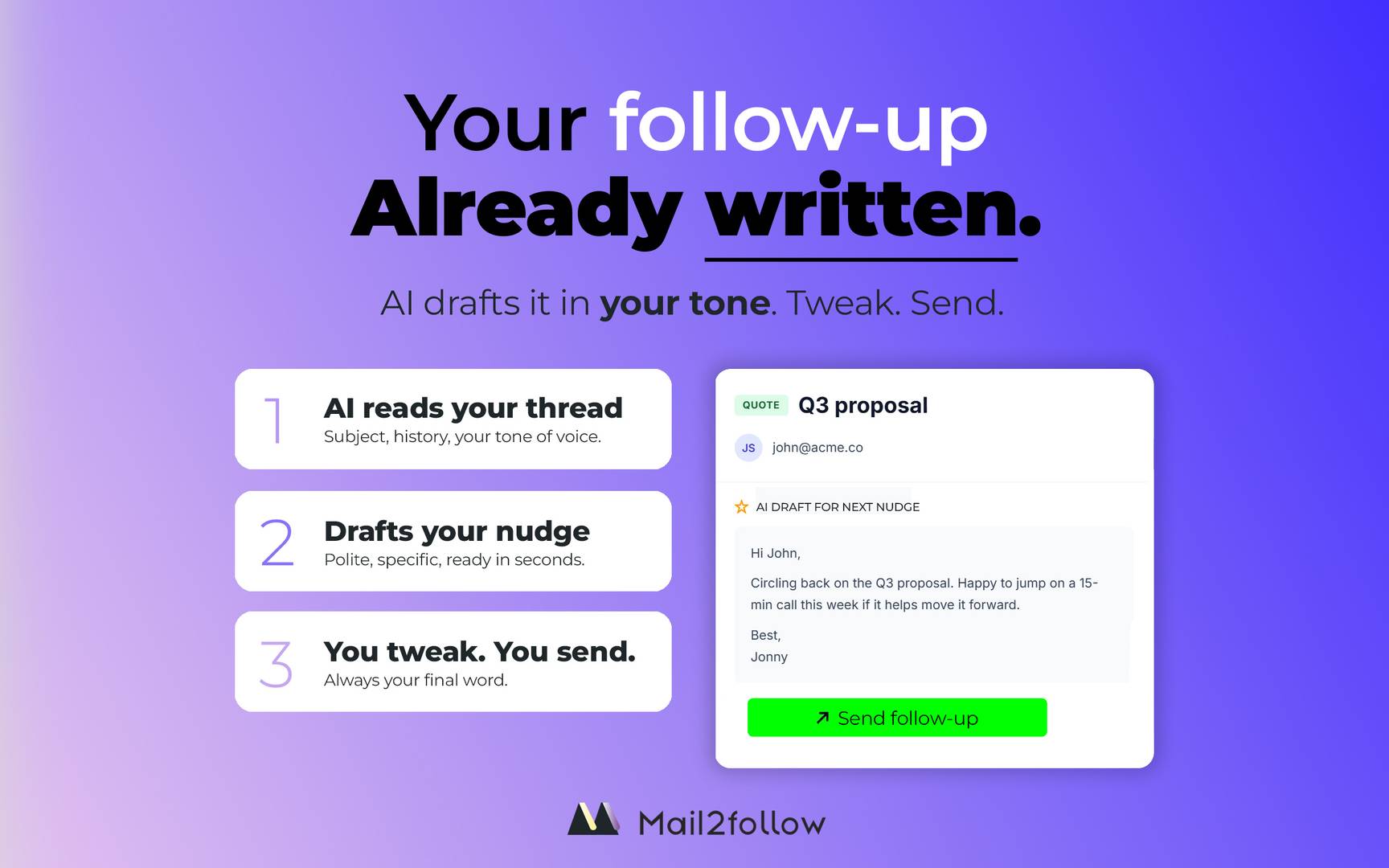 Mail2Follow image 5