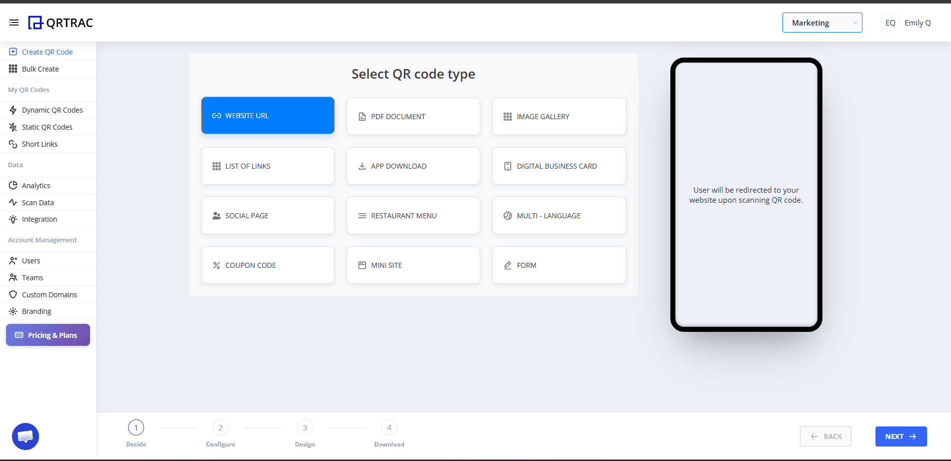 Unlimited Scans QR Platform | QRTRAC image 3