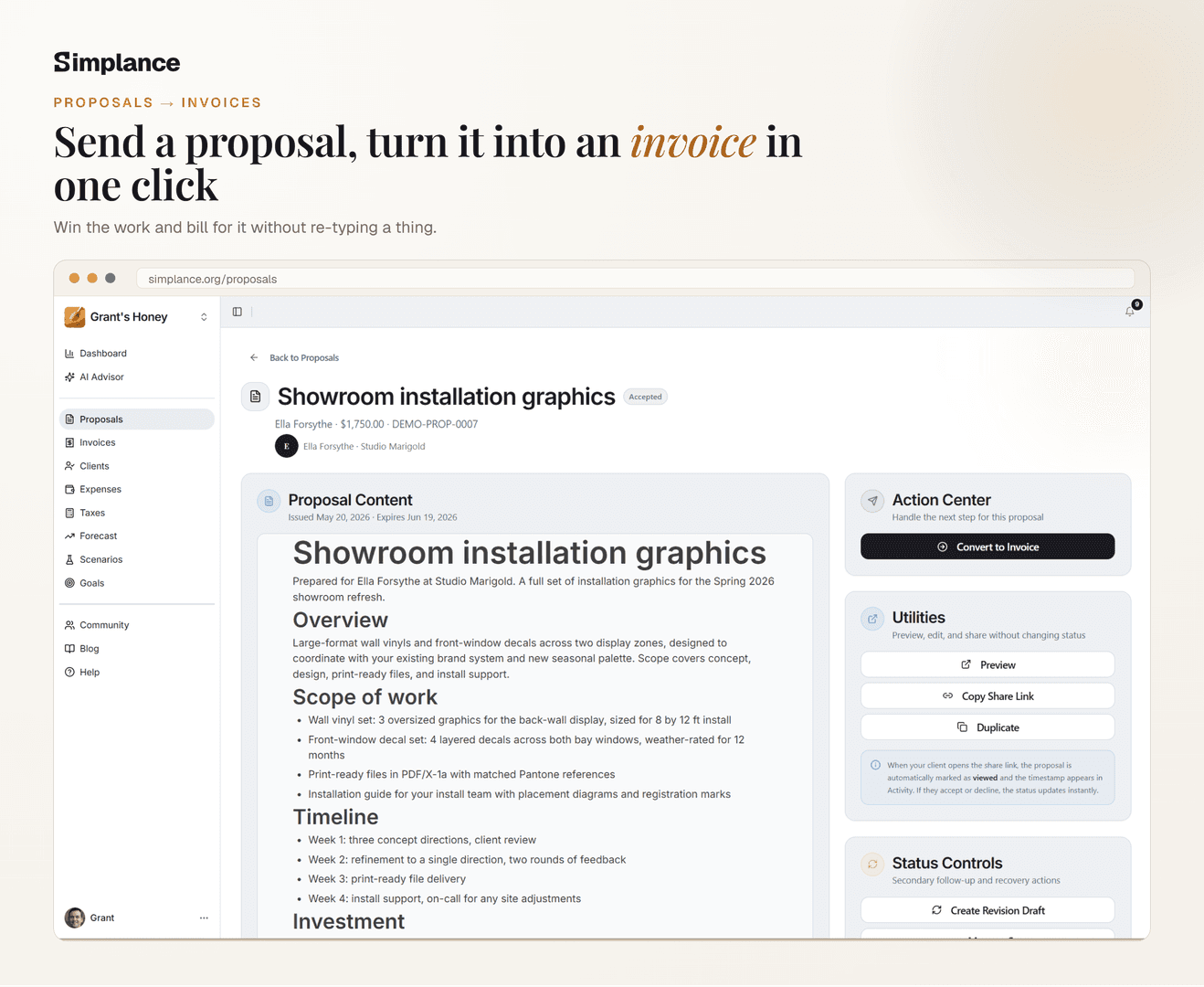 Simplance | Finance Workspace for Freelancers image 2
