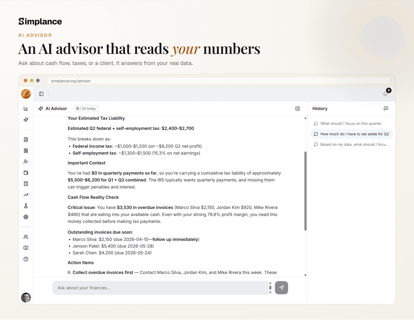 Simplance | Finance Workspace for Freelancers image 3