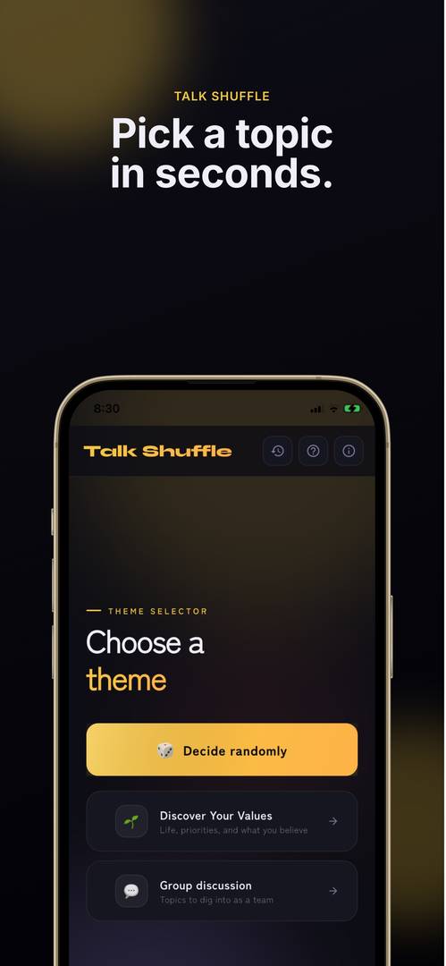‎Talk Shuffle App - App Store image 1
