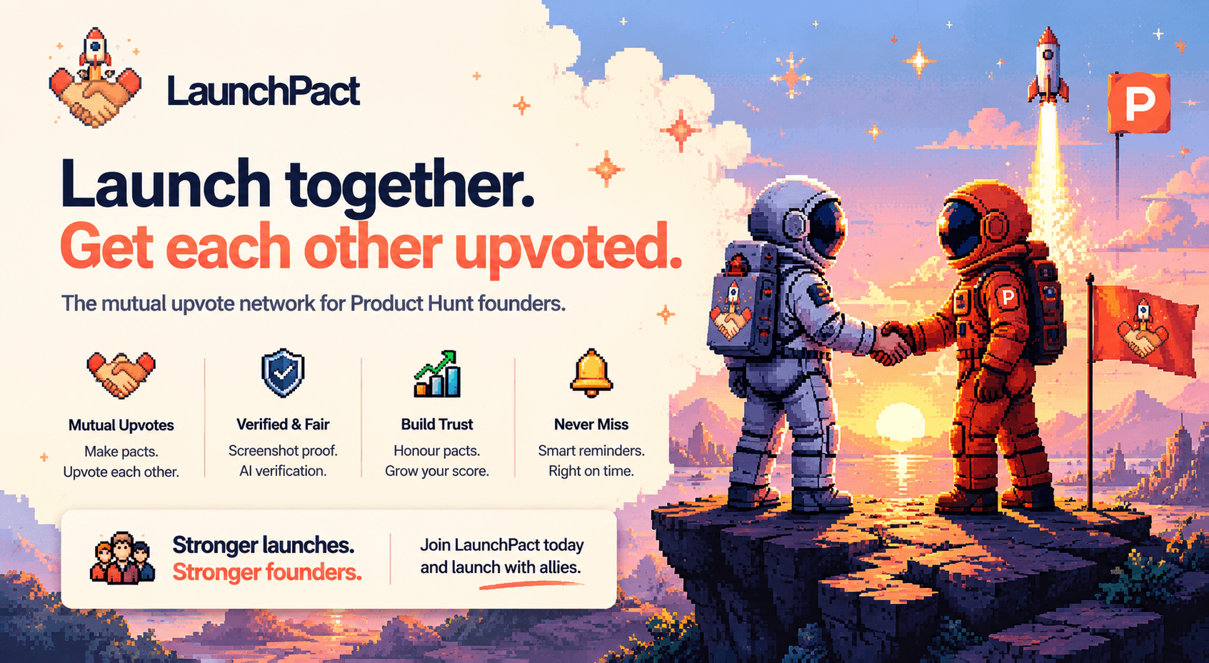 LaunchPact - Product Hunt Launch App image 1