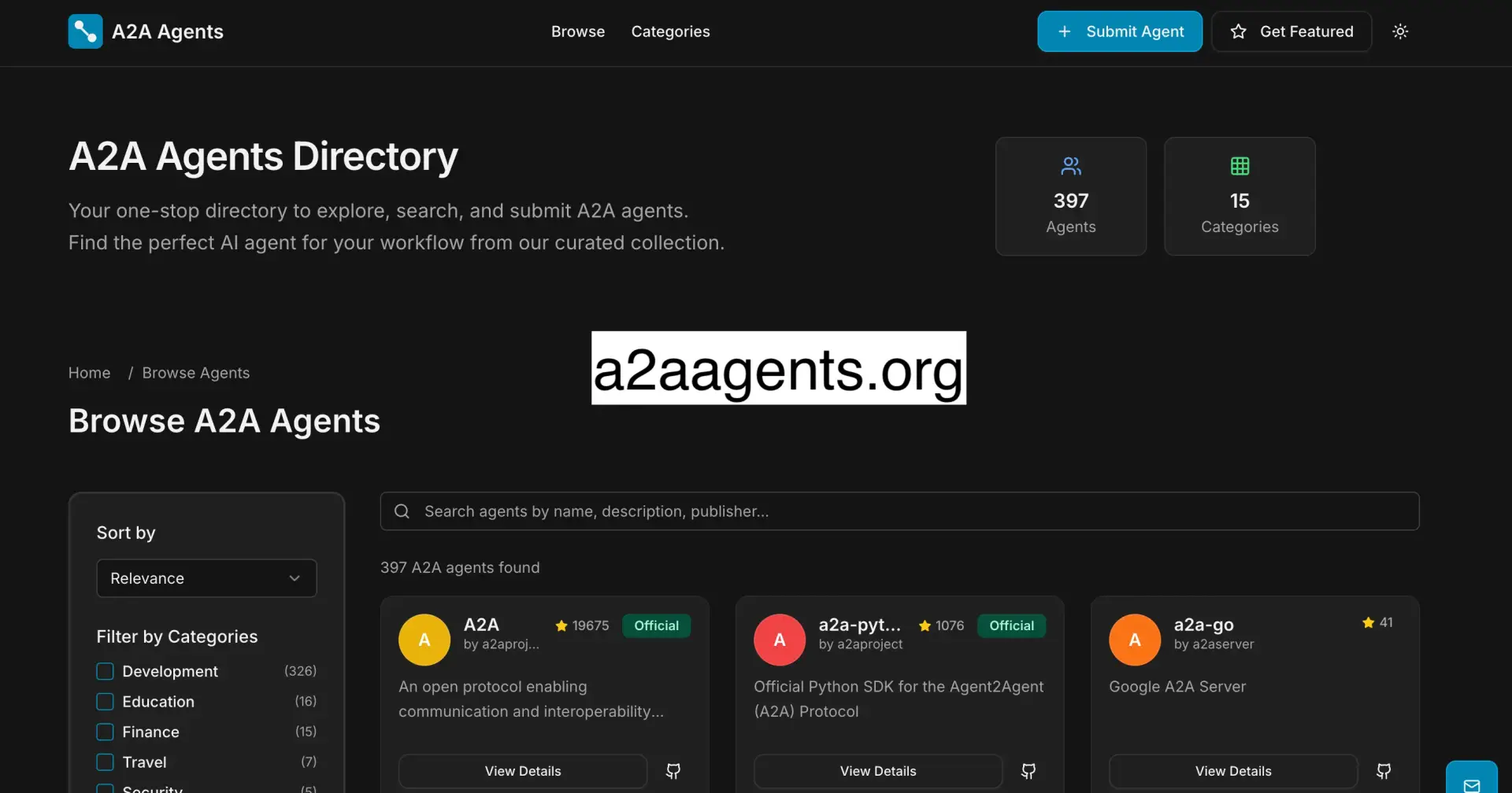 How to find A2A Agents?