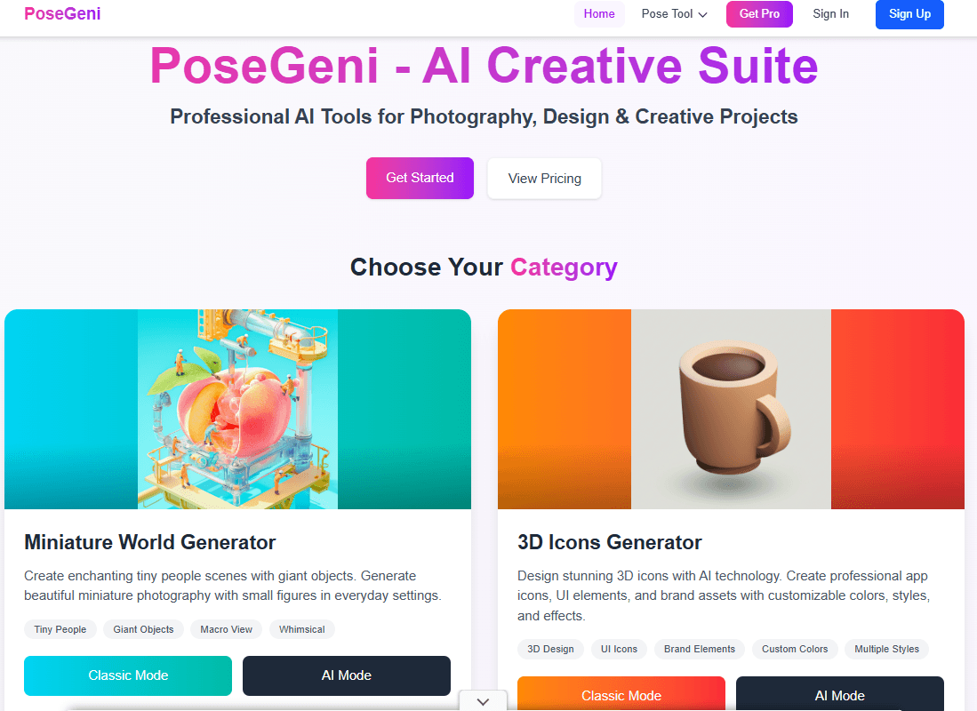 AI Pose Generator -PoseGeni image 1