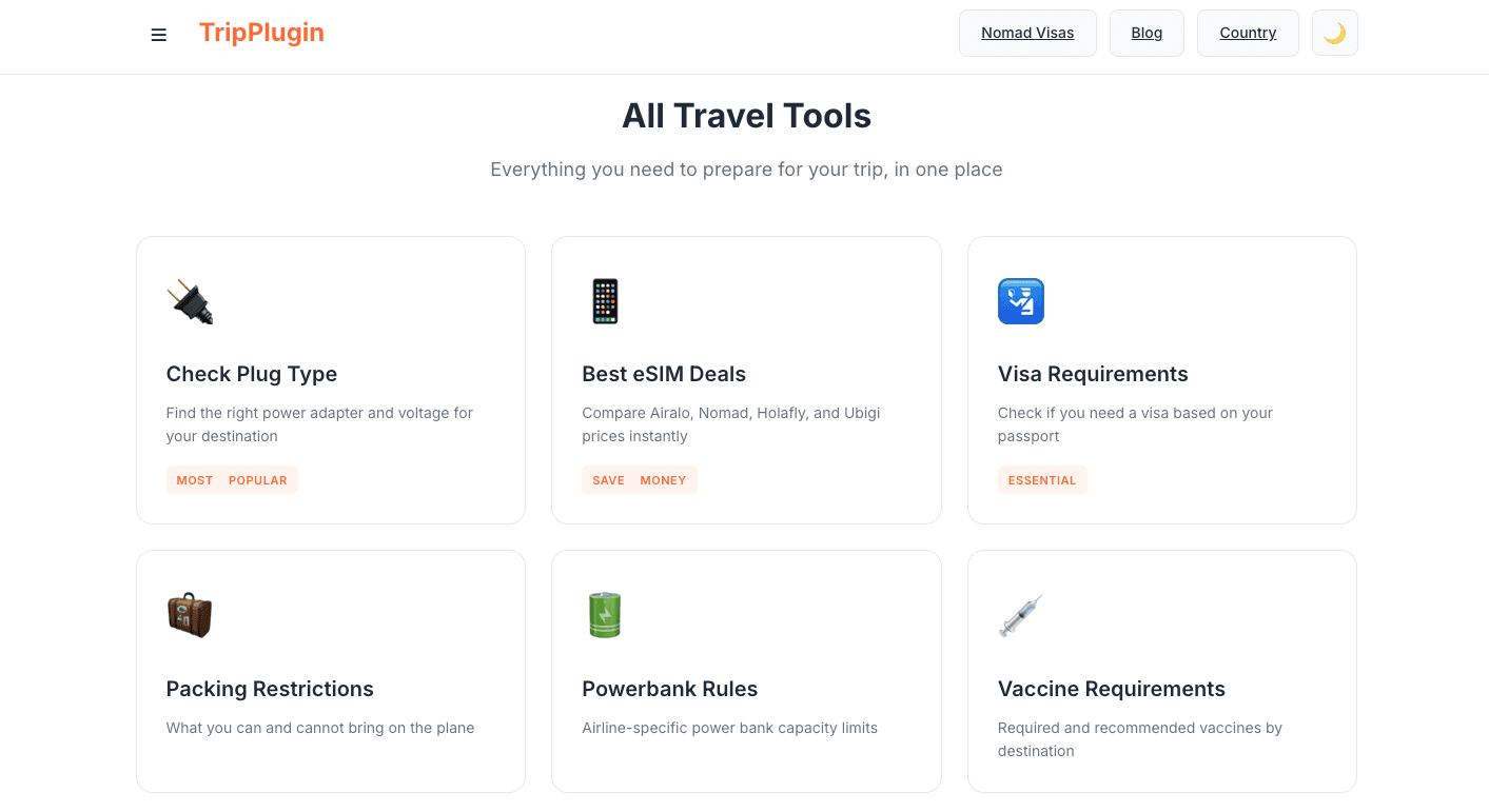 TripPlugin - Essential Travel Tools Suite image 3