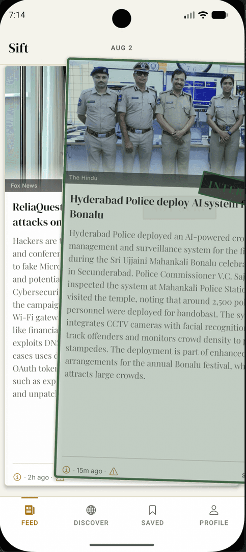 Sift — Personalized News image 2